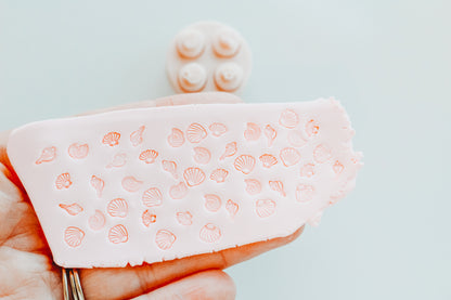 Micro Shell Stamp Pack - 4 Stamps &amp; Holder