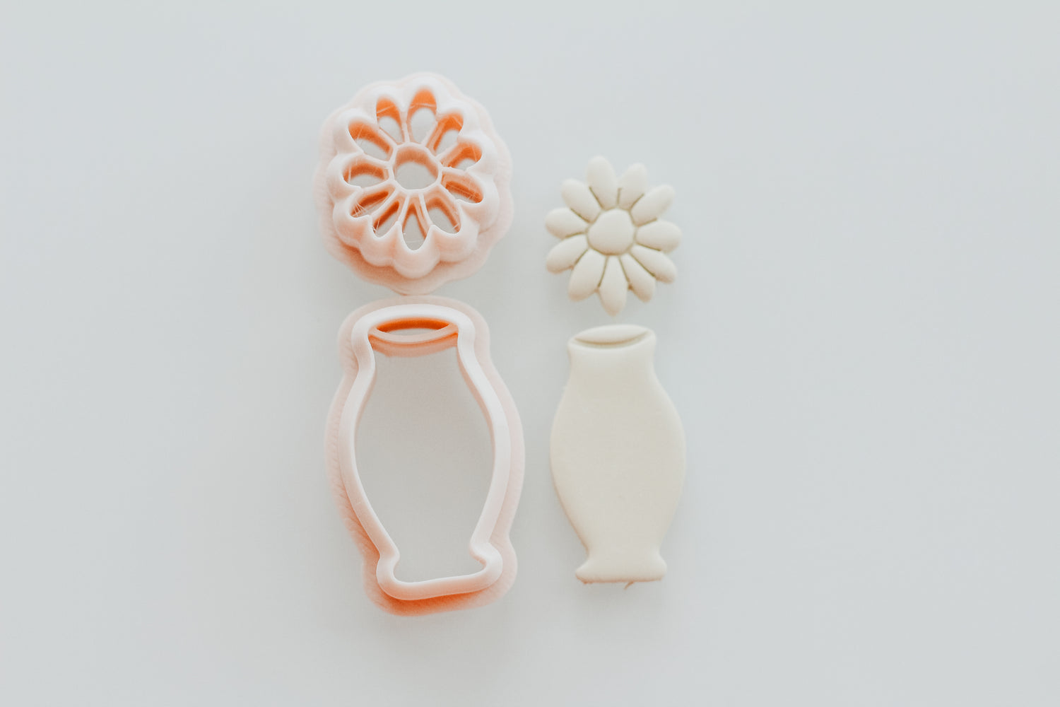 Garden Party Vase &amp; Flower Clay Cutter
