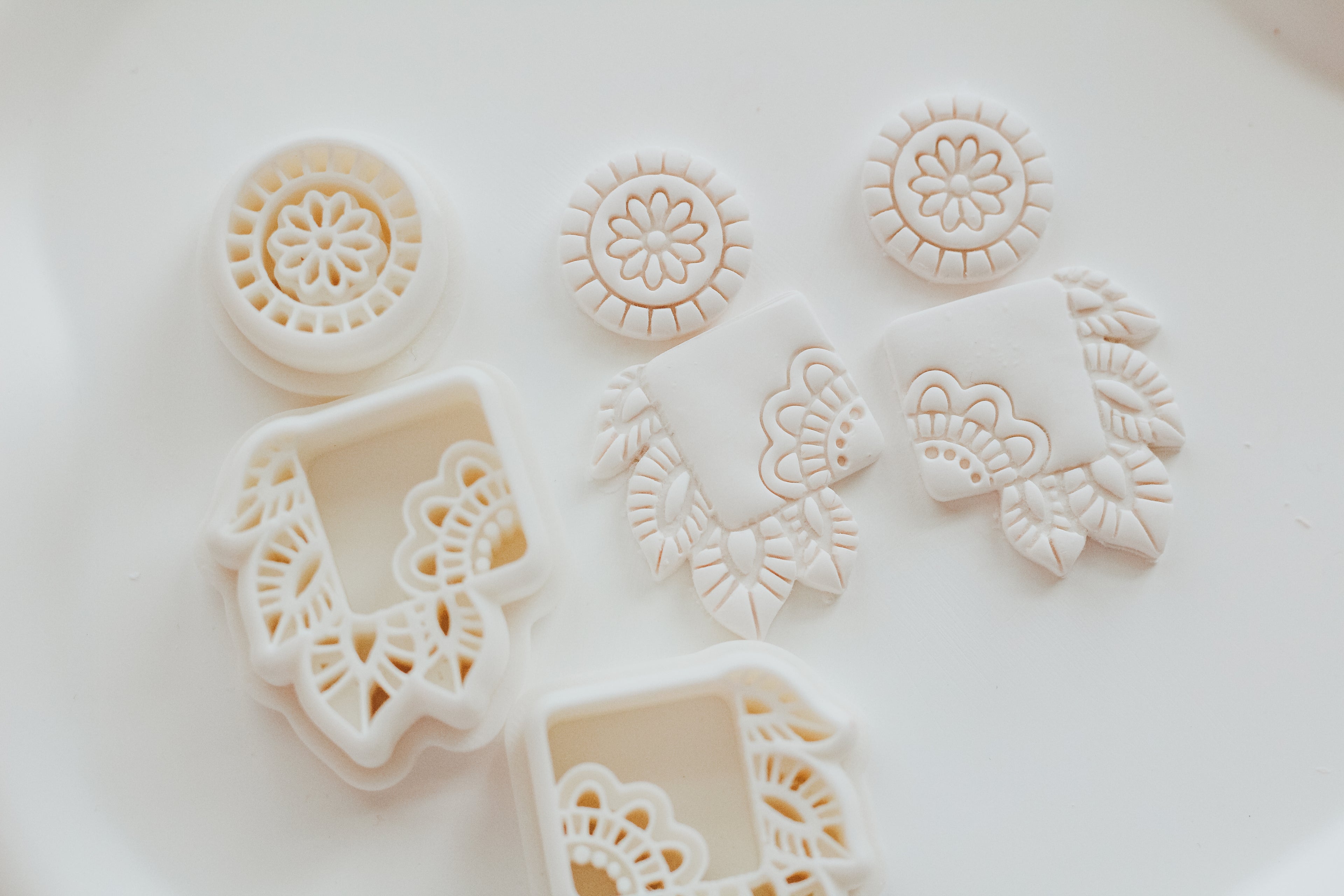Honey Mirrored Set Clay Earring Cutter