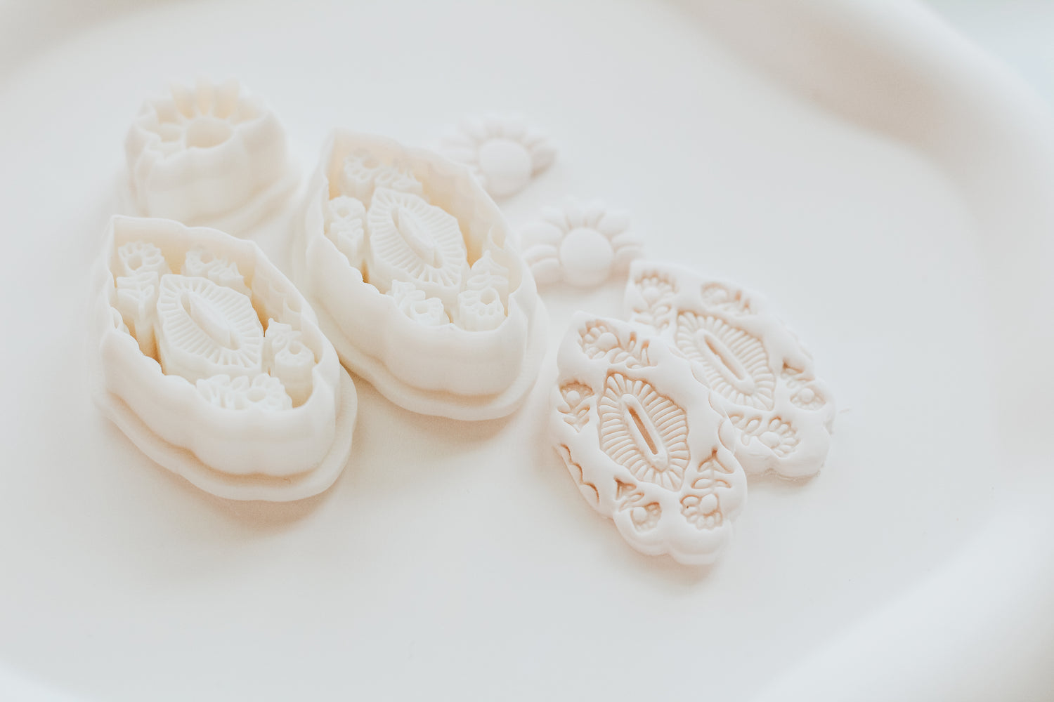 Bloom Mirrored Set Clay Earring Cutter