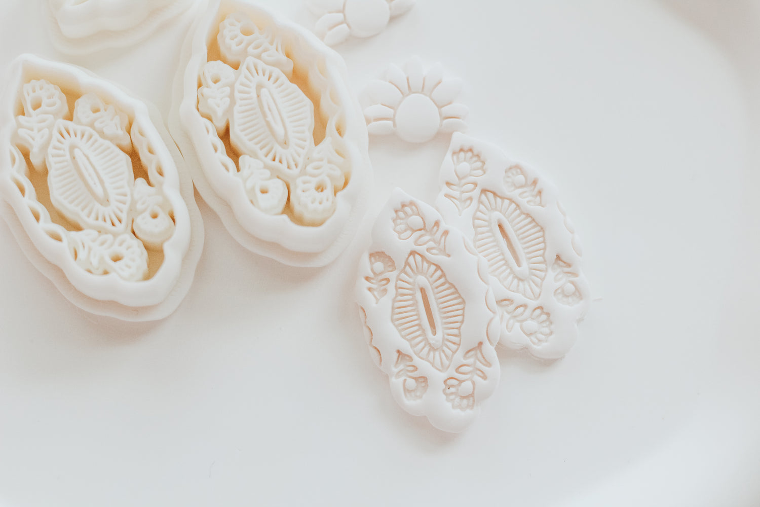 Bloom Mirrored Set Clay Earring Cutter