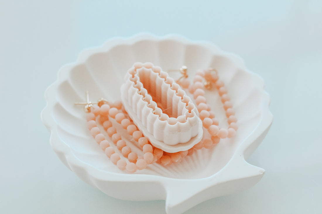 Long Oval Skinny Bubble Clay Cutter