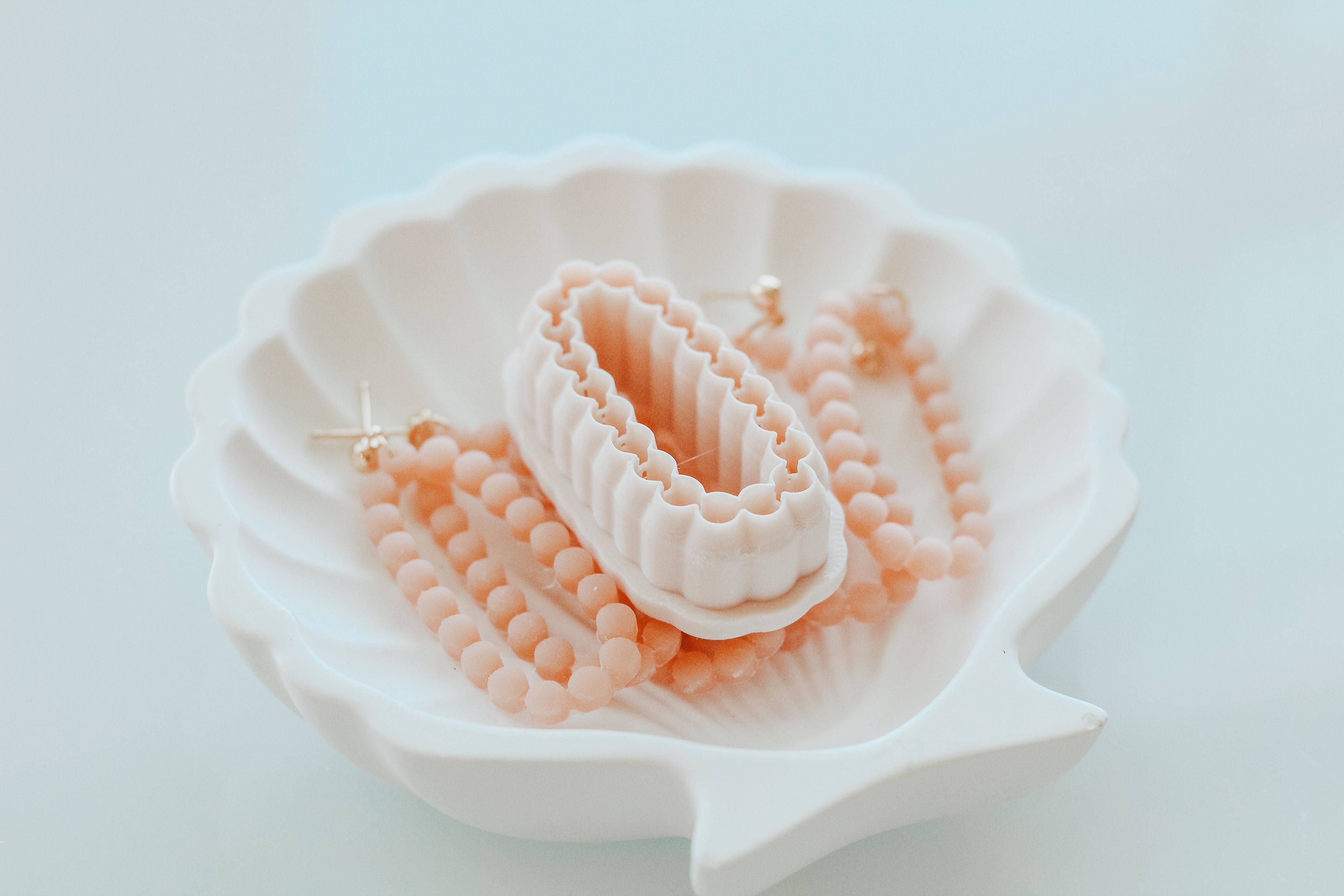 Long Oval Skinny Bubble Clay Cutter