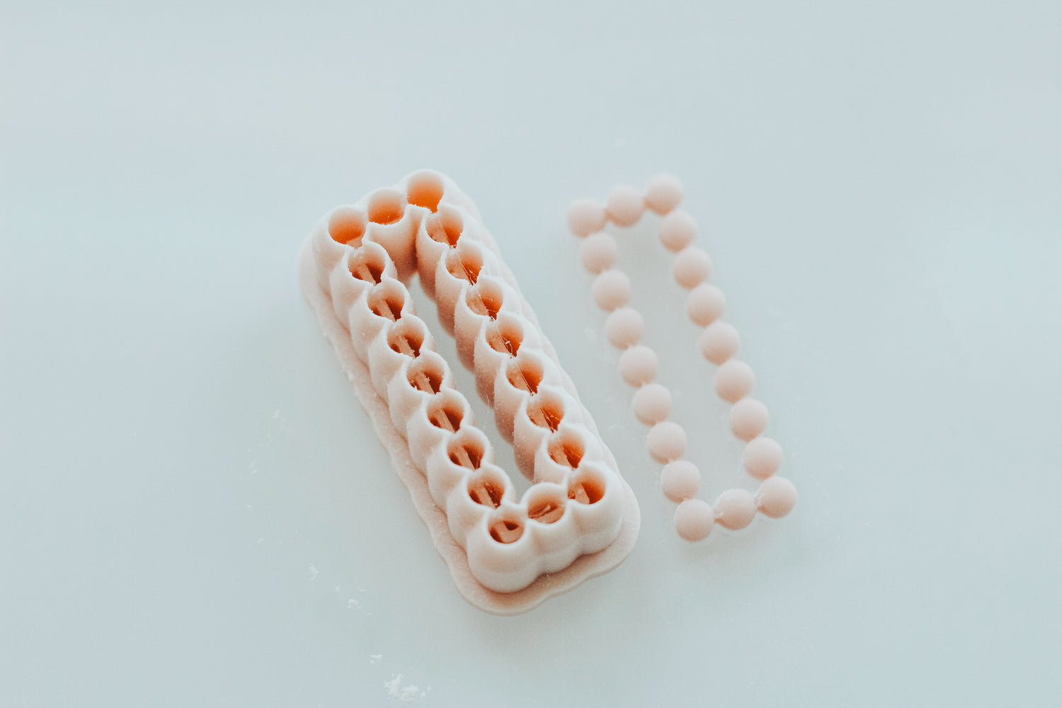 Long Rectangle Bubble Skinny Clay Cutter