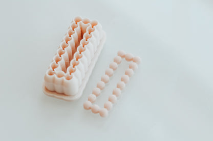 Long Rectangle Bubble Skinny Clay Cutter