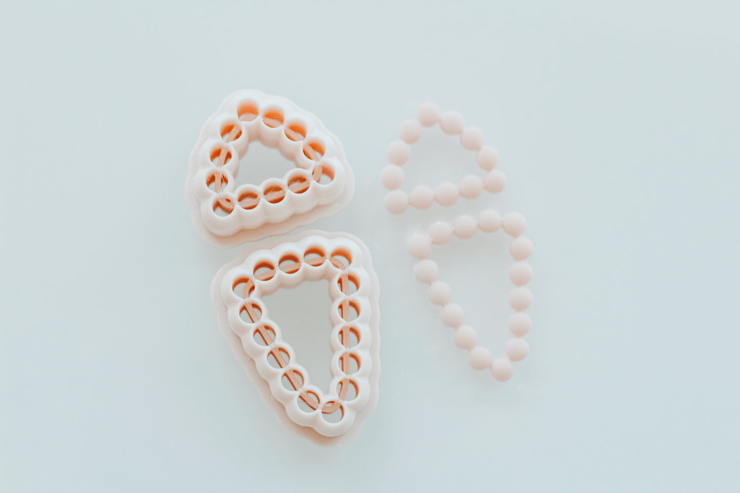 Double Triangle Bubble Skinny Clay Cutter Set