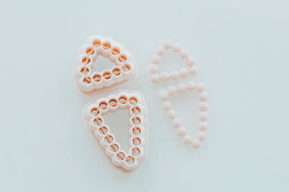 Double Triangle Bubble Skinny Clay Cutter Set