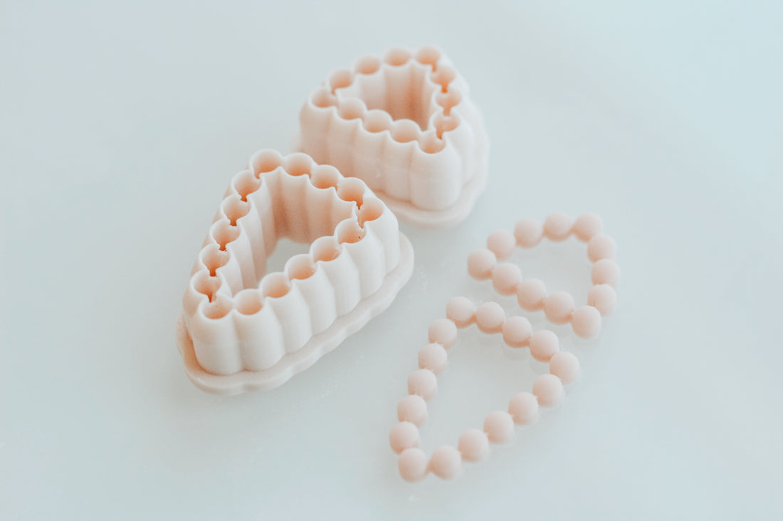 Double Triangle Bubble Skinny Clay Cutter Set