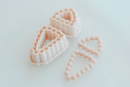 Double Triangle Bubble Skinny Clay Cutter Set