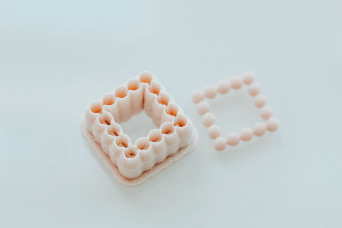 Small Square Bubble Skinny Clay Cutter Set