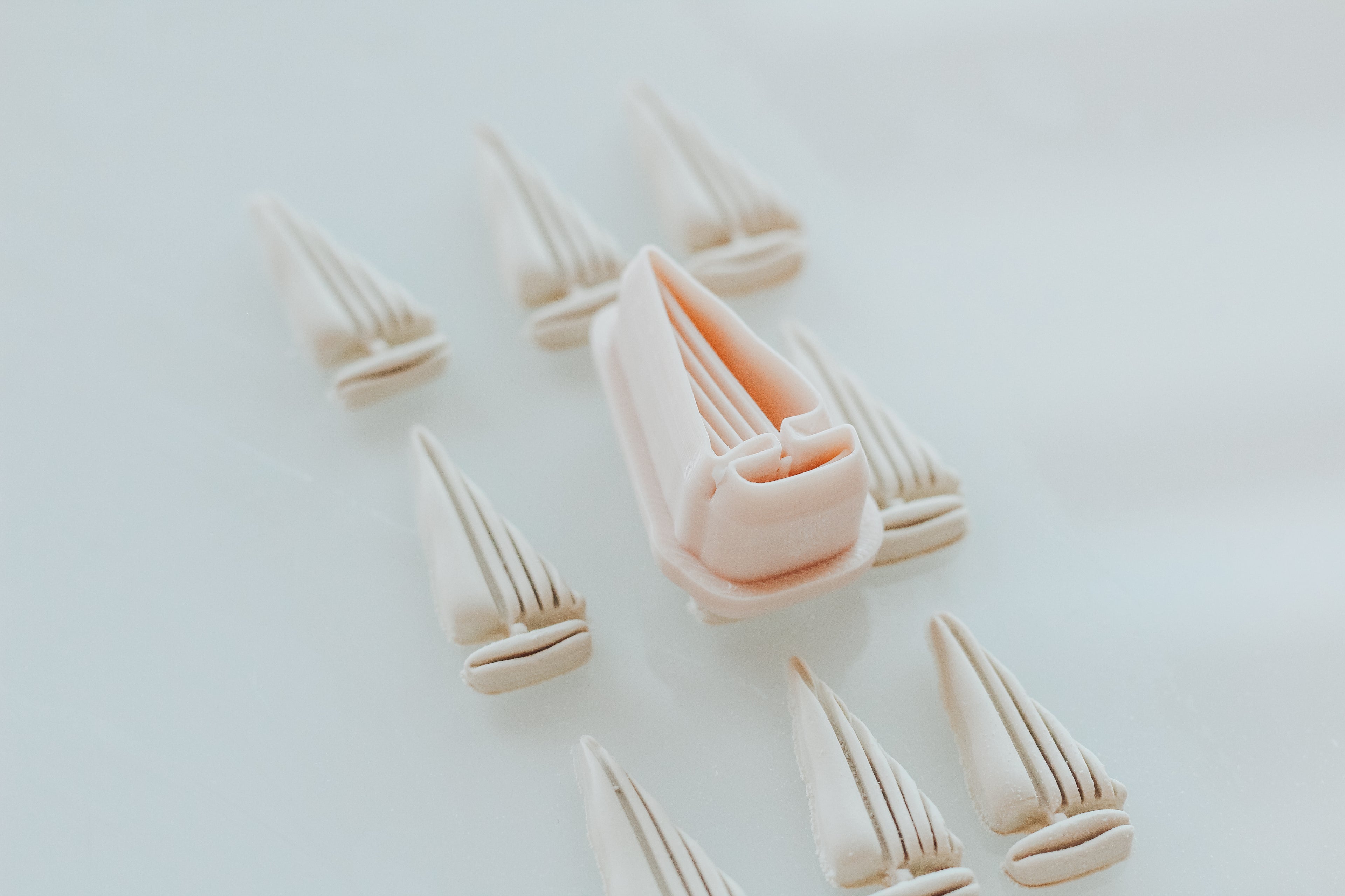 Tall Sailboat Outline Clay Cutter
