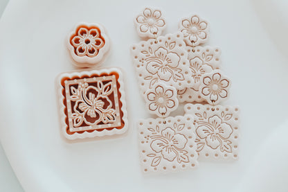 Summer Hibiscus Bloom Clay Cutter Set