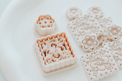 Summer Hibiscus Bloom Clay Cutter Set