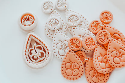 Hibiscus Dots &amp; Bloom Clay Cutter Set