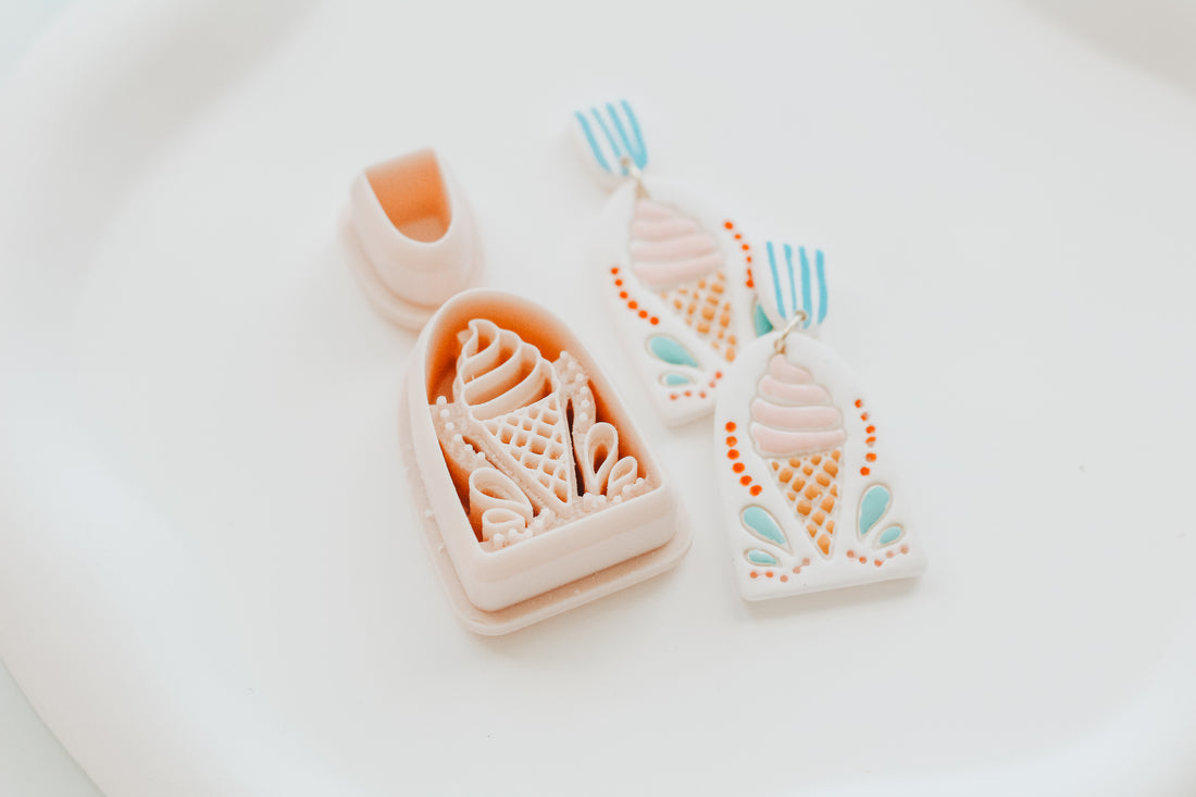 Berry Sweet Ice Cream Clay Cutter Set