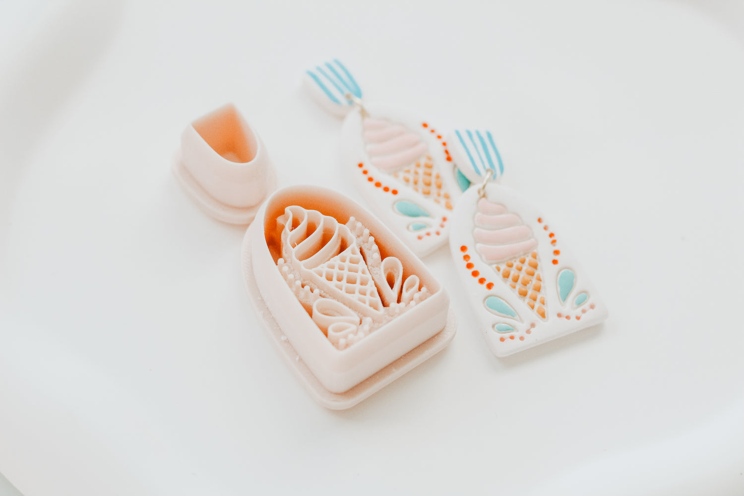 Berry Sweet Ice Cream Clay Cutter Set
