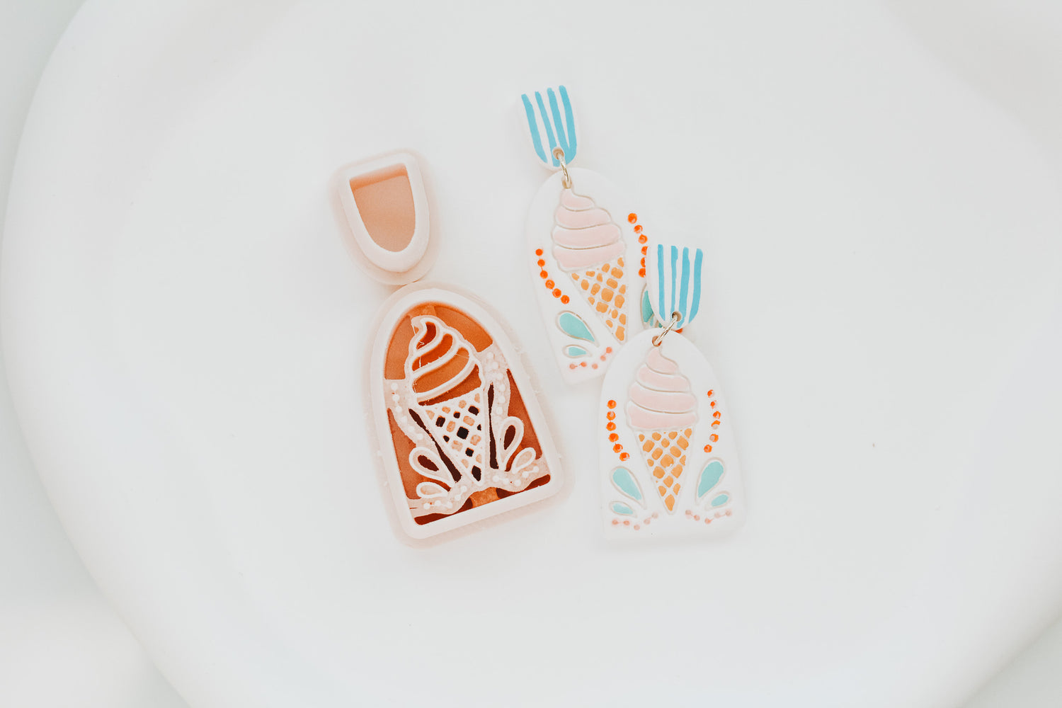 Berry Sweet Ice Cream Clay Cutter Set