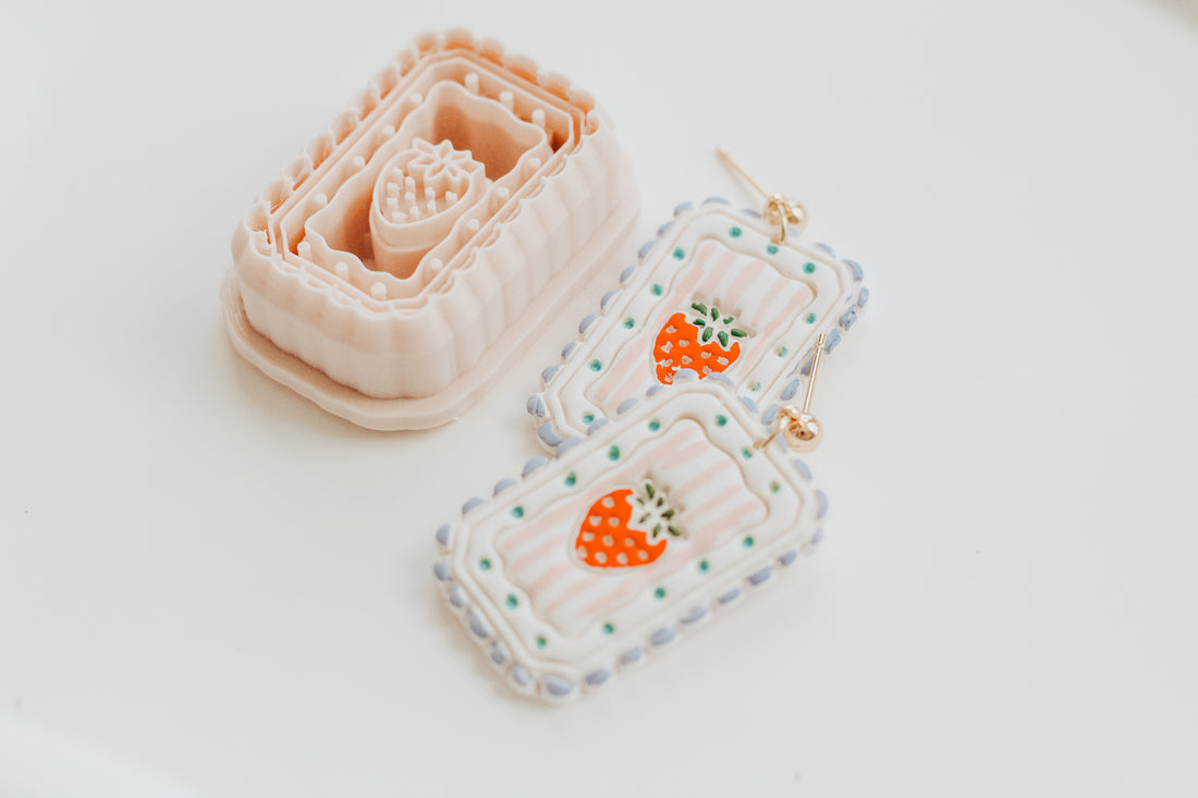 Berry Sweet Strawberry Clay Cutter Set