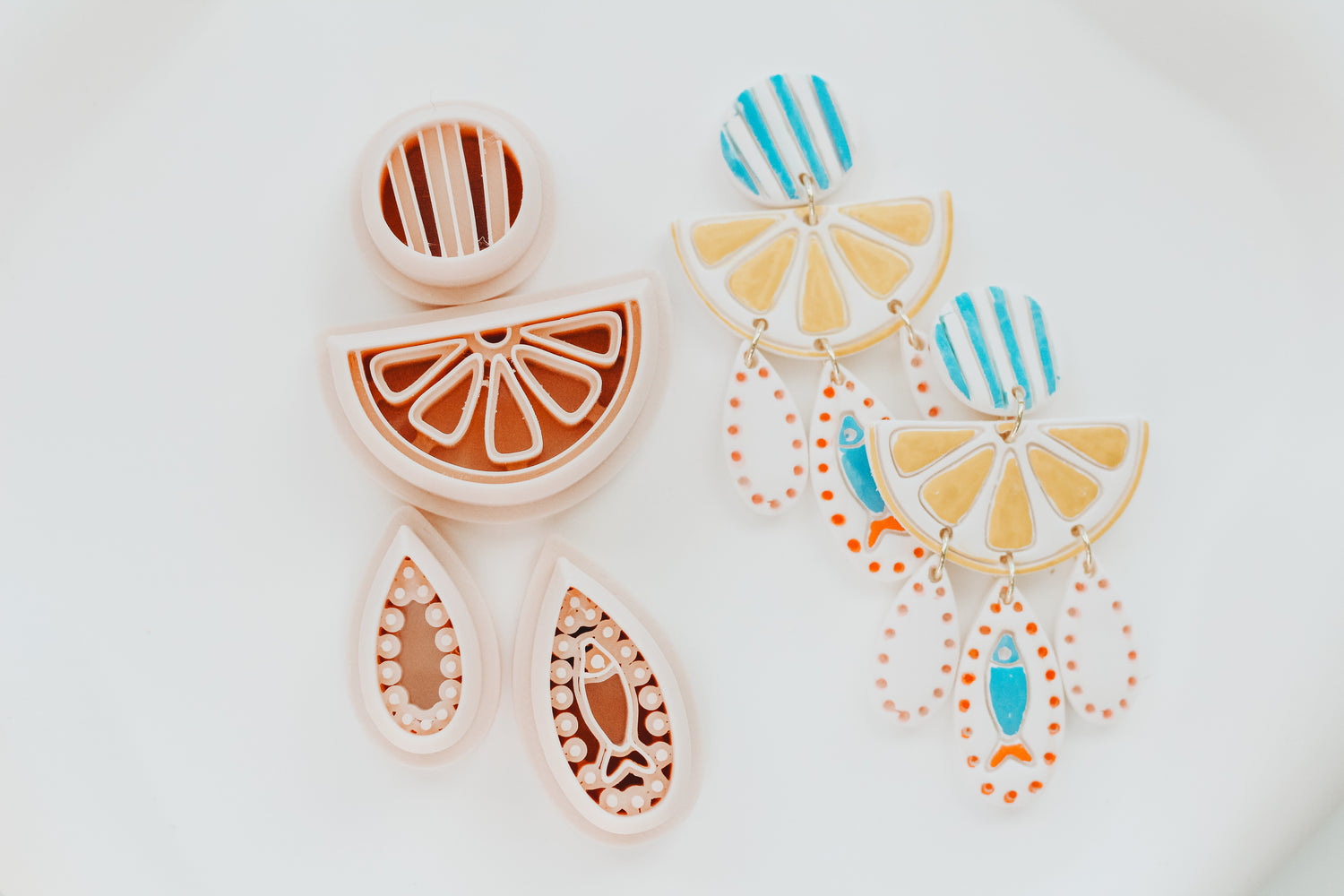 Lemon Sardine 4 Piece Clay Cutter Set