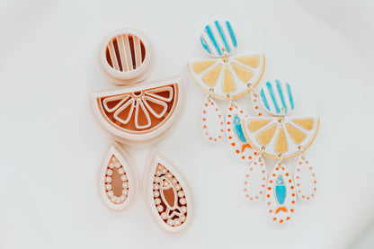 Lemon Sardine 4 Piece Clay Cutter Set