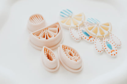 Lemon Sardine 4 Piece Clay Cutter Set