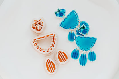 Blueberry 4 Piece Clay Cutter Set