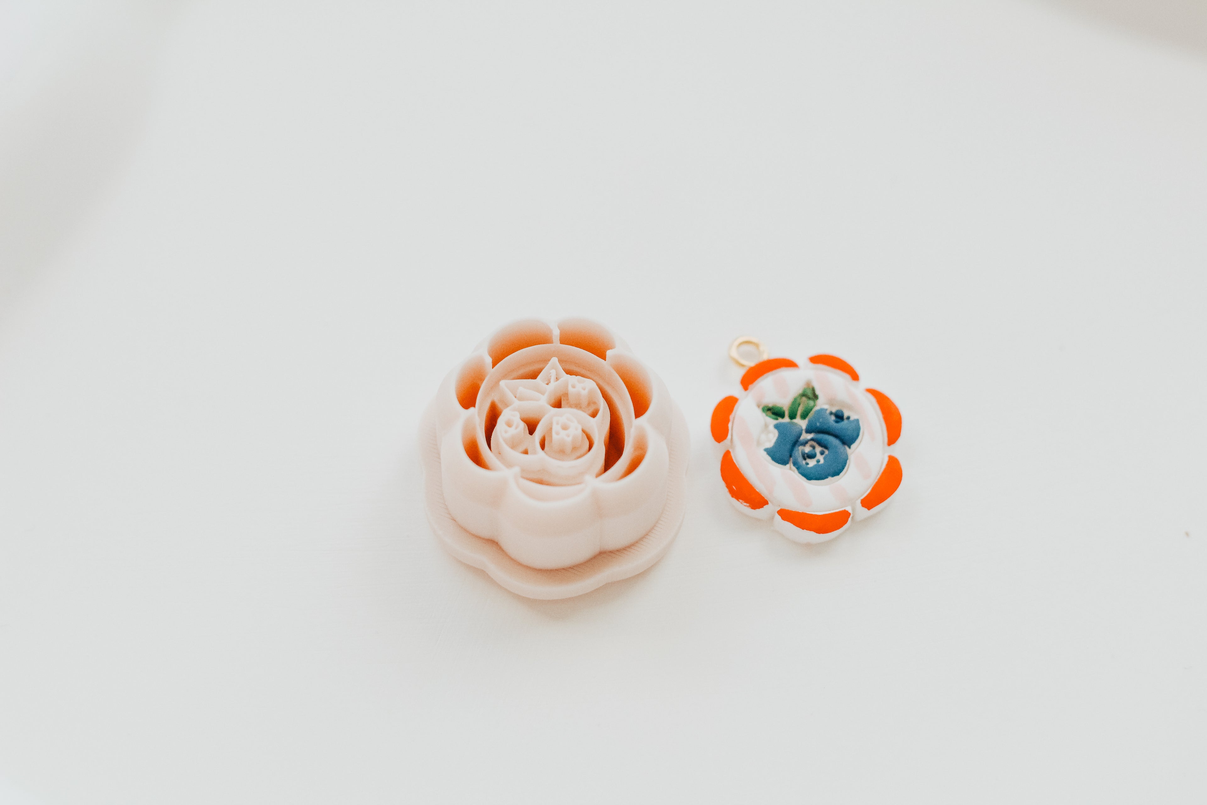 Scallop Blueberry Precision Clay Charm Cutter
