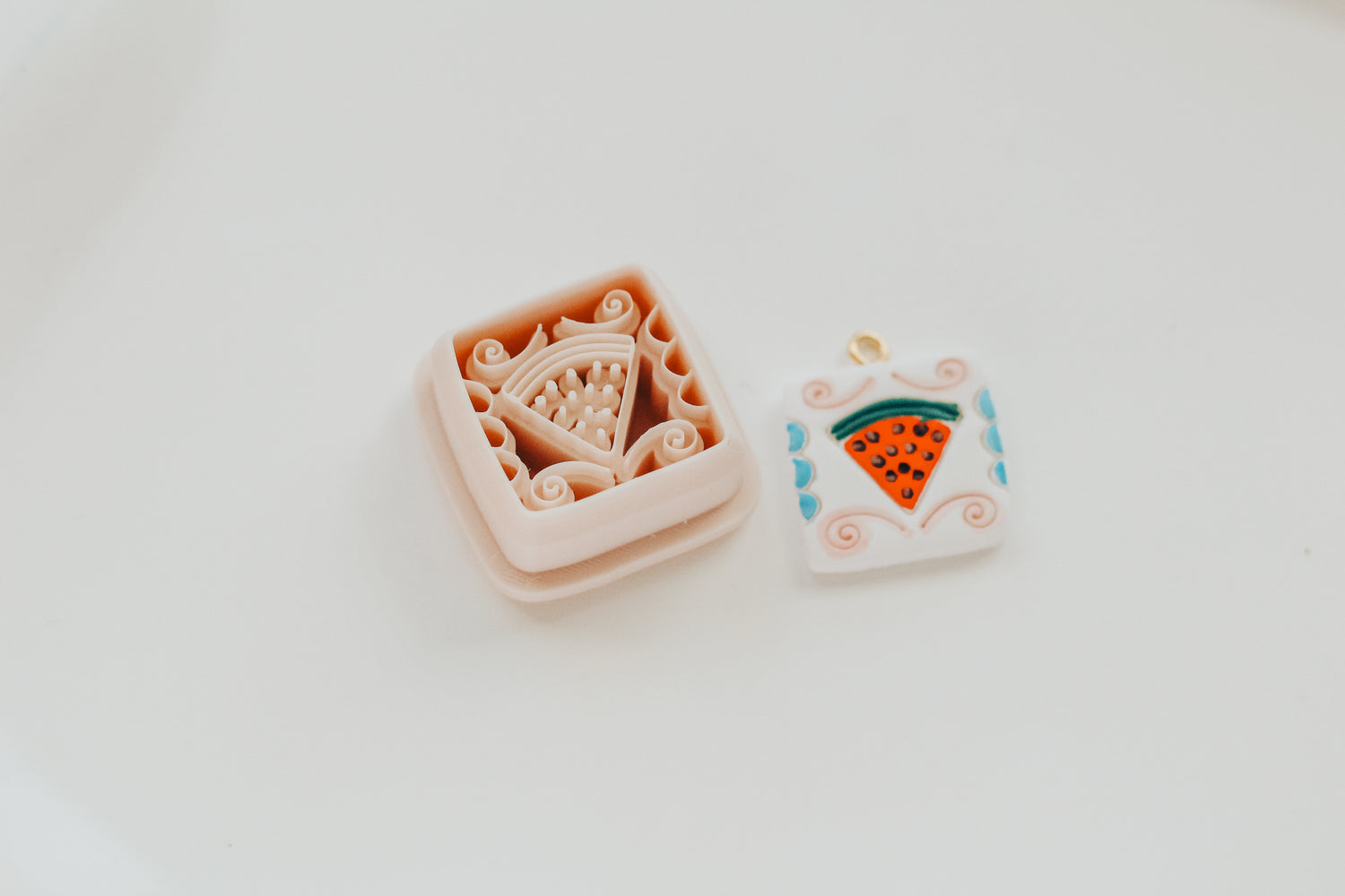 Watermelon Precision Clay Charm Cutter