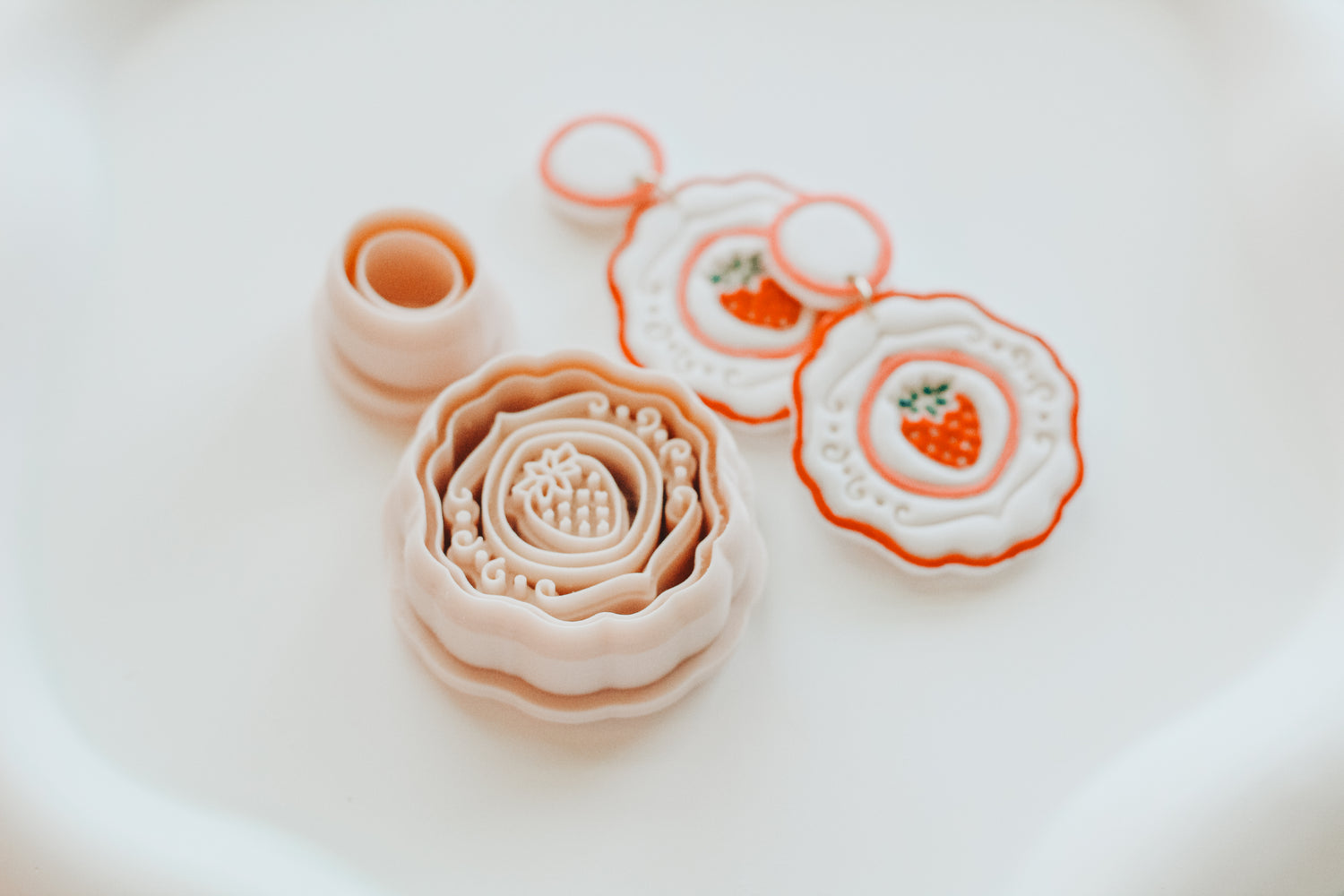 Strawberry Swirl Clay Cutter Set