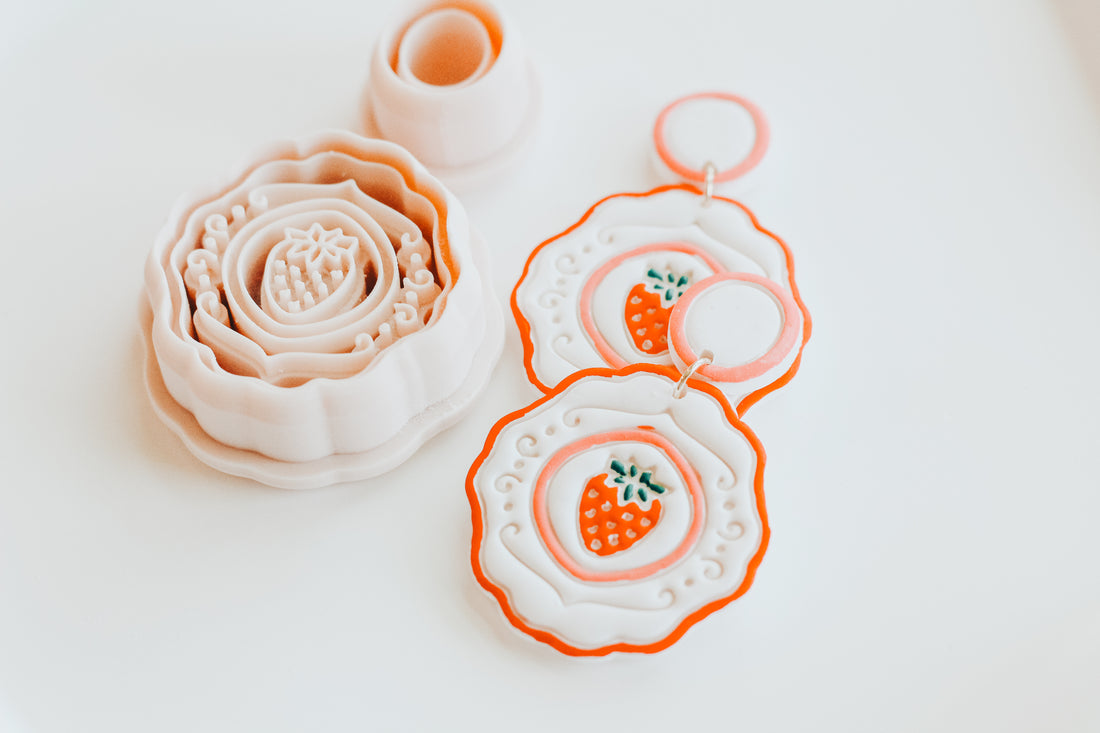Strawberry Swirl Clay Cutter Set