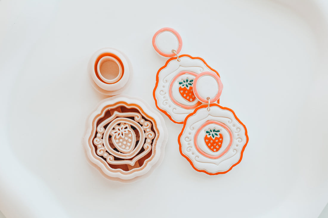 Strawberry Swirl Clay Cutter Set