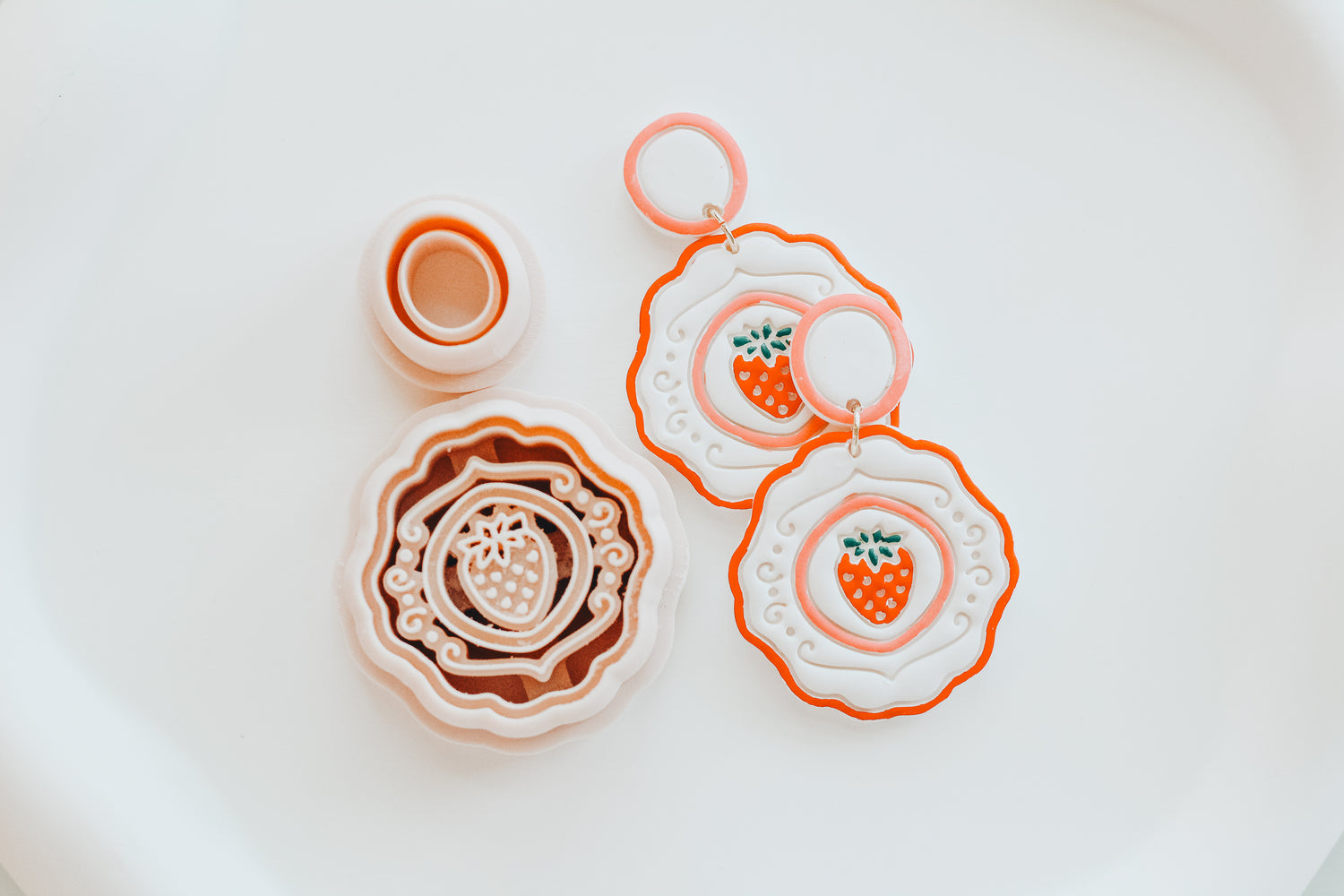 Strawberry Swirl Clay Cutter Set