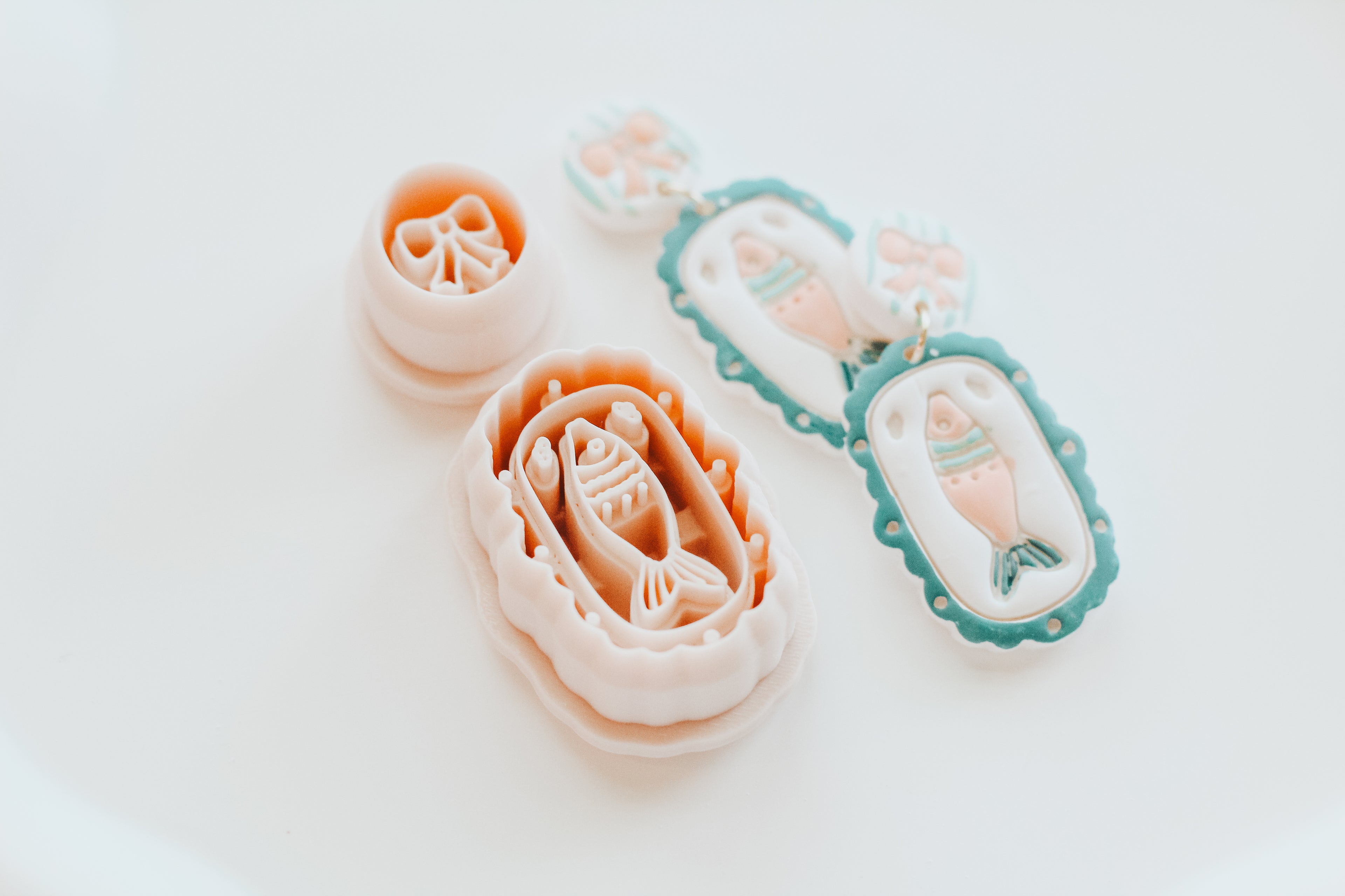 Sweet Fish &amp; Bow Clay Cutter Set