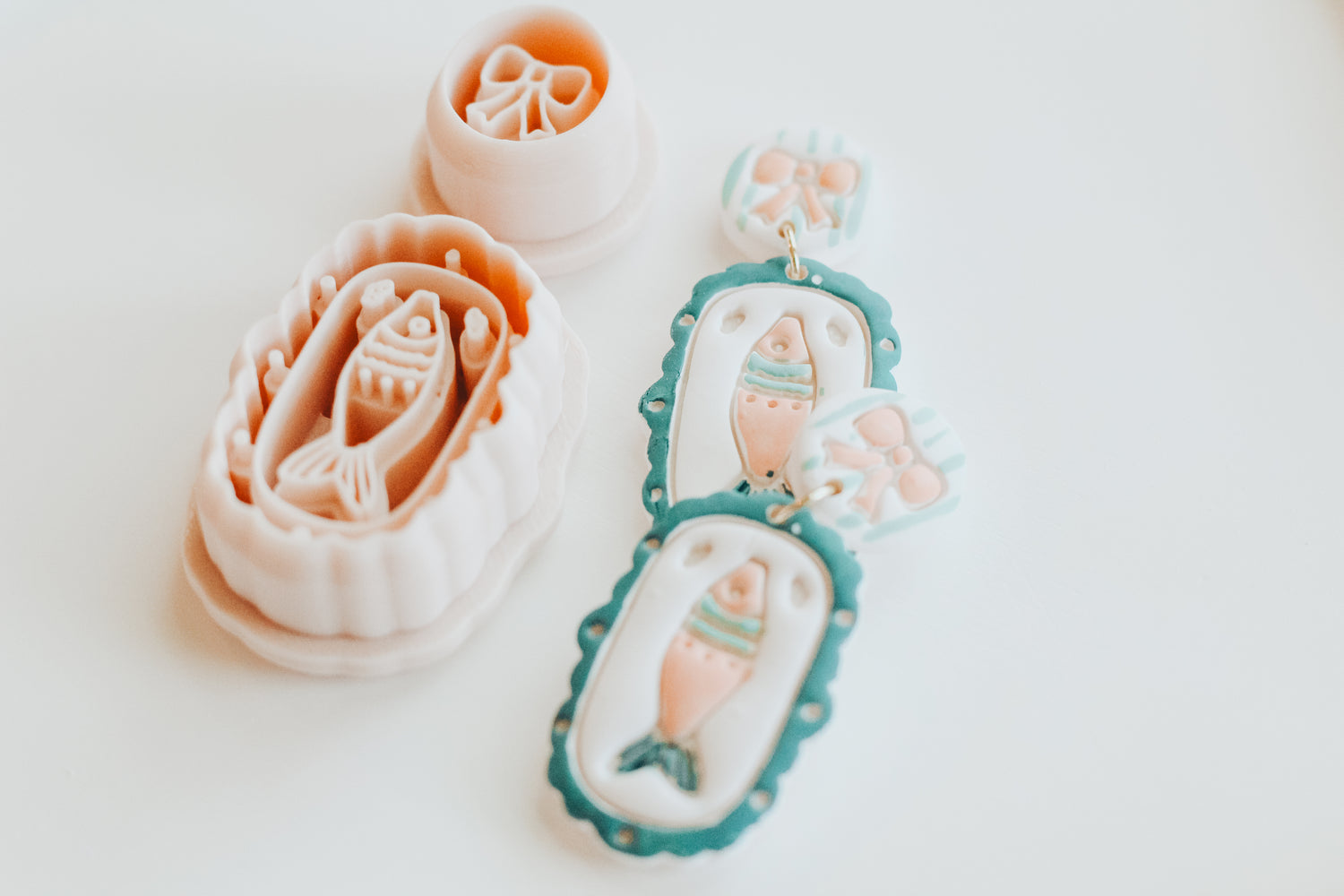 Sweet Fish &amp; Bow Clay Cutter Set