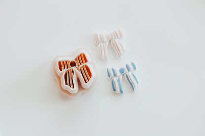 Ribbed Bow Precision Clay Charm Cutter