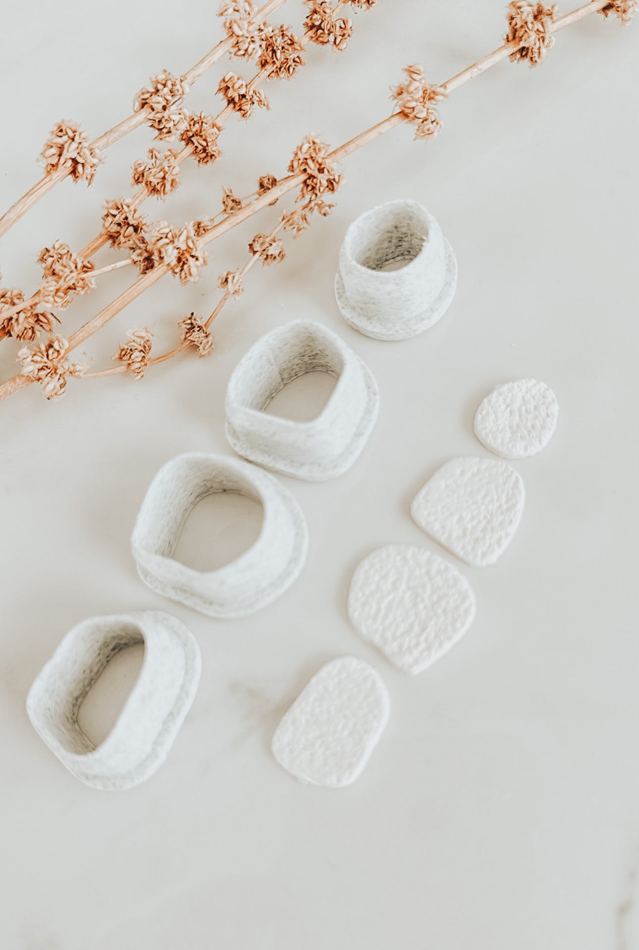 Fawn Pebble Clay Cutter Set