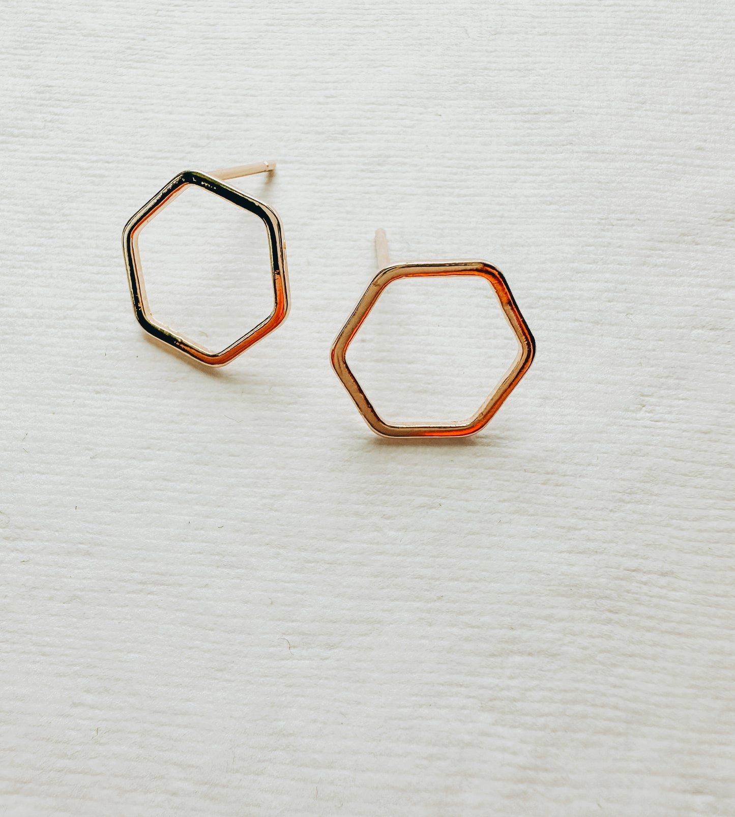 Hexagon Earring Post (Set of 2)