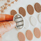 Pearl Ribbed Oval Clay Cutter 1.25”