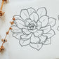 Transfer Paper 130 (Succulent 3 for Trinket Dish)