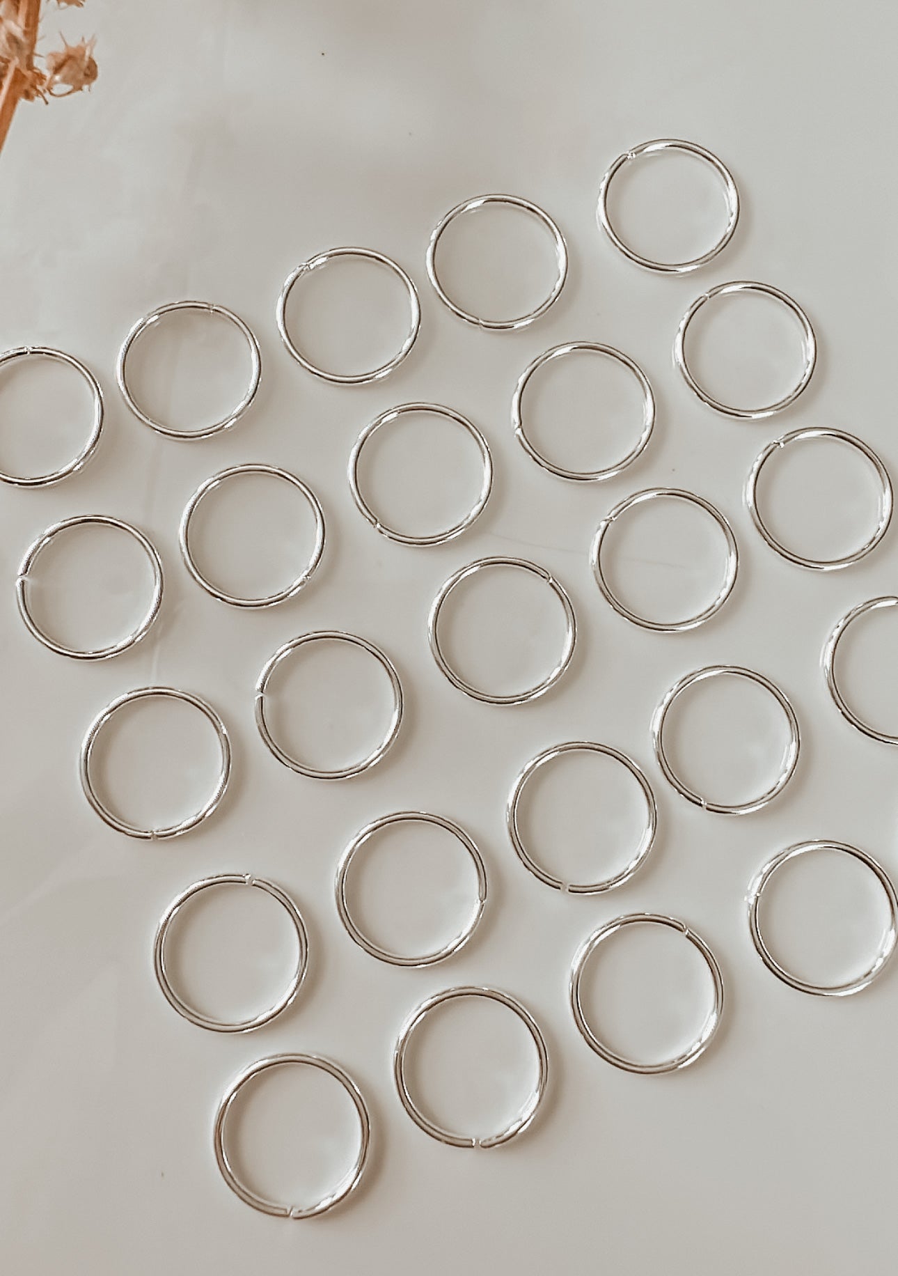 Silver Plated Open Jump Rings (10 Count)