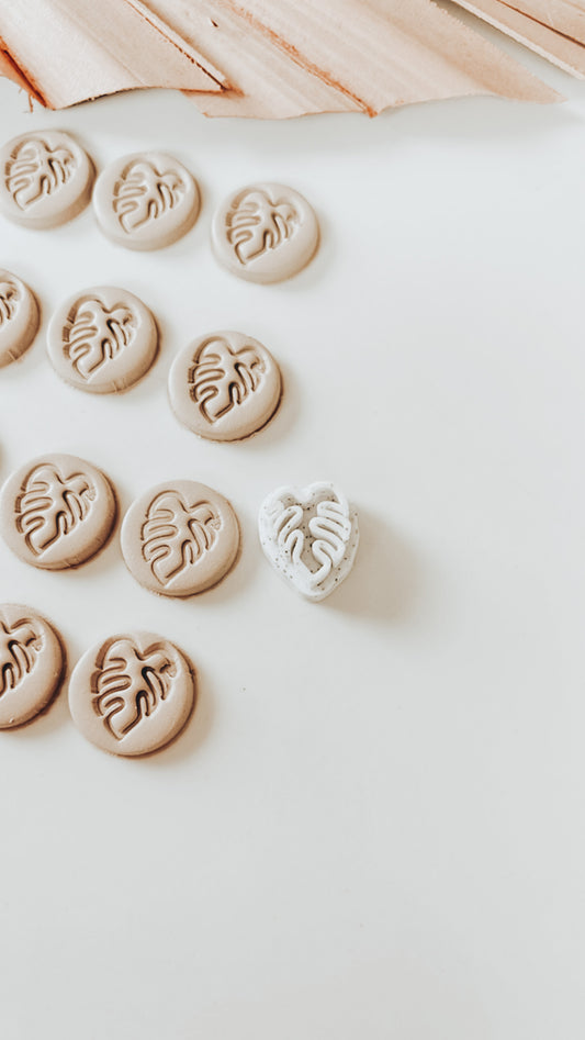 Half Sun Clay Stamp For Polymer Clay Earrings 1 Inch