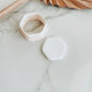 Soft Organic Hexagon | Hexagon Clay Cutter | Arch Clay Cutter | Rainbow Arch Clay Cutter | Arch Cutter For Clay Earrings | 1.25 Inches