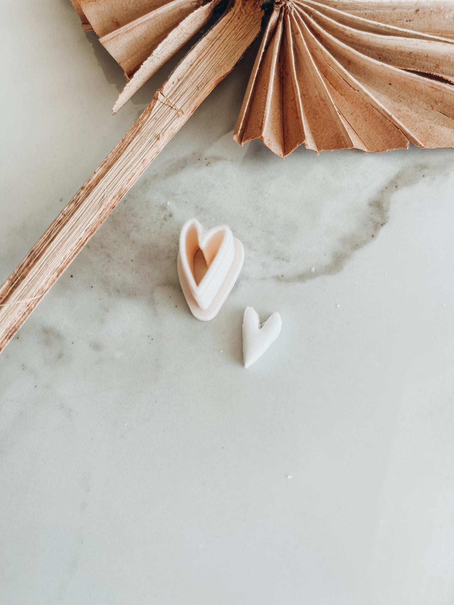 Tiny Heart Stud Clay Cutter | Boho Heart Clay Cutter | Clay Stud Cutter | 0.50 INCH
