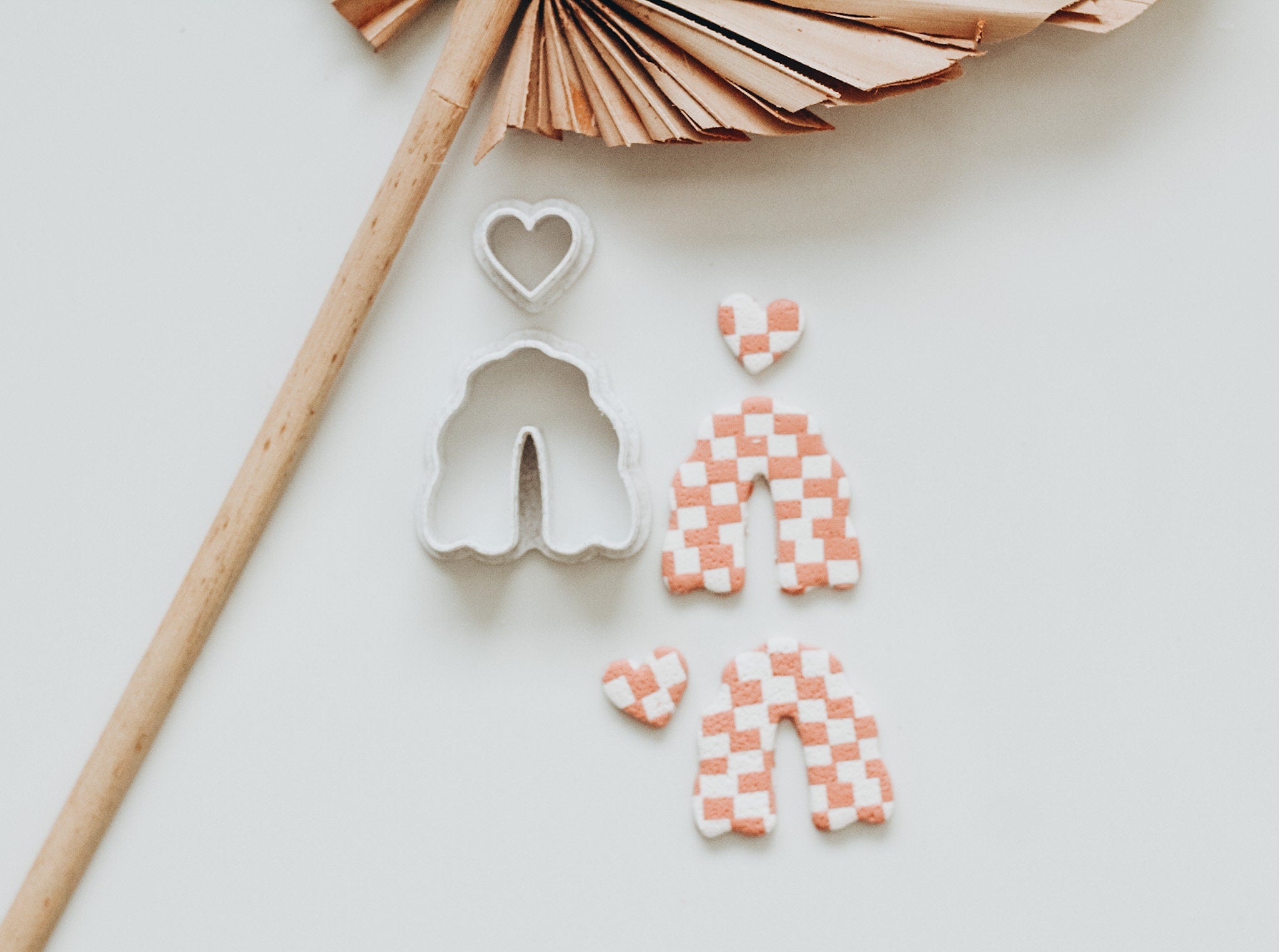 Piper Arch Cutter &amp; Tiny Heart Cutter | 2 Piece Clay Cutter Set | Clay Cutters | Clay Cutters | 1.50&quot; Arch and 0.50&quot; Heart