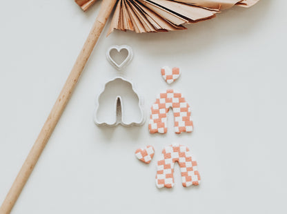 Piper Arch Cutter &amp; Tiny Heart Cutter | 2 Piece Clay Cutter Set | Clay Cutters | Clay Cutters | 1.50&quot; Arch and 0.50&quot; Heart