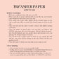 Transfer Paper 75 (Mint & Pink Sunflower)