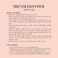 Transfer Paper 50 (Deep Teal Daisy)