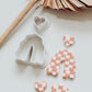 Piper Arch Cutter & Tiny Heart Cutter | 2 Piece Clay Cutter Set | Clay Cutters | Clay Cutters | 1.50" Arch and 0.50" Heart