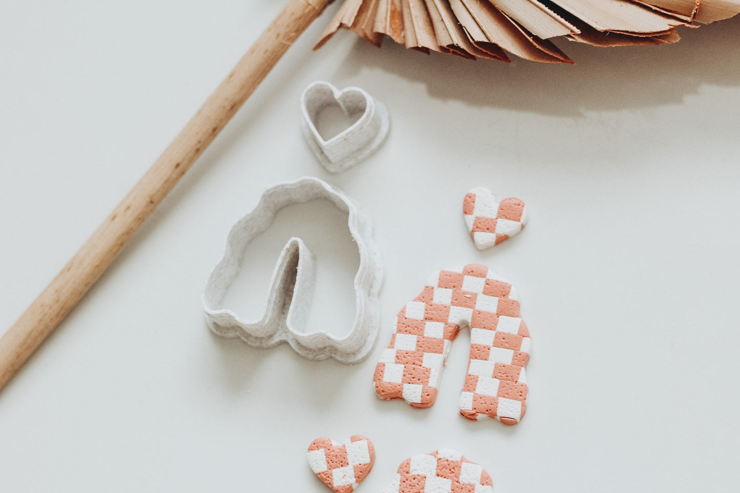 Piper Arch Cutter & Tiny Heart Cutter | 2 Piece Clay Cutter Set | Clay Cutters | Clay Cutters | 1.50" Arch and 0.50" Heart