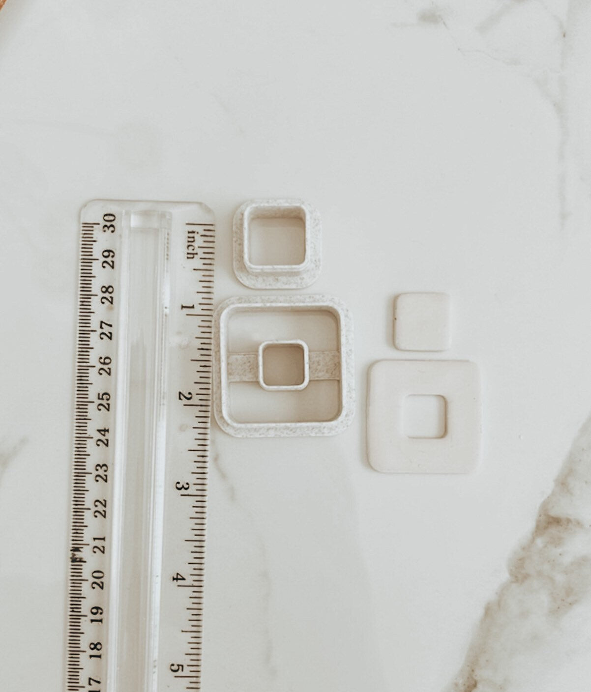 Rounded Square Donut Clay Cutter Set